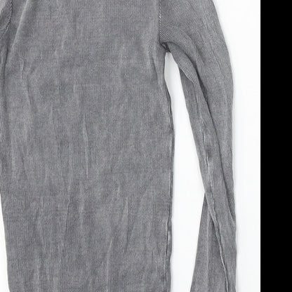 Womens UK Size 6 New Look Grey Pullover Jumper
