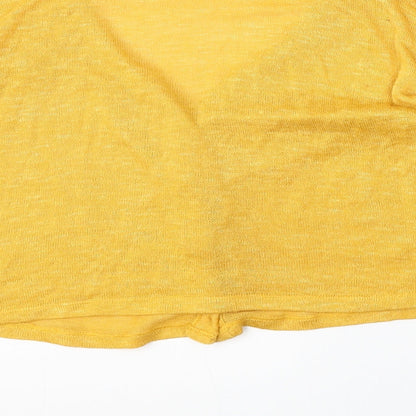 Womens UK Size XS H&M Yellow Cardigan Jumper