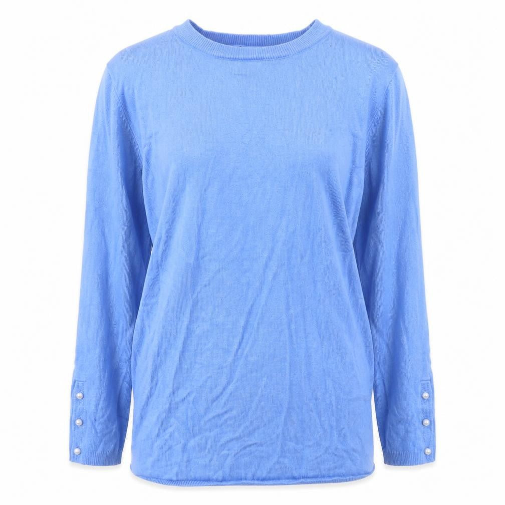 Womens UK Size M Stradivarius Blue Pullover Jumper
