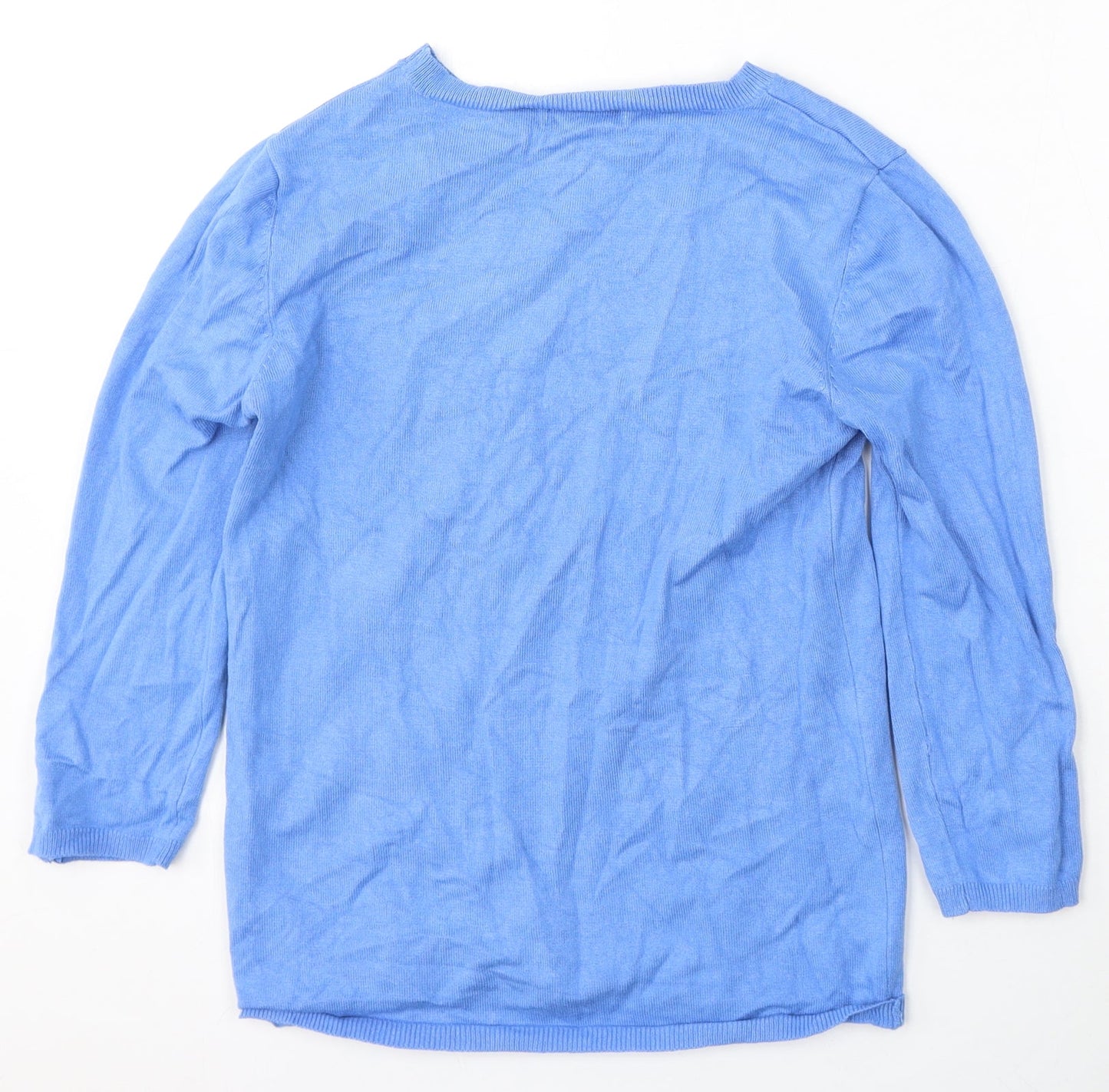 Womens UK Size M Stradivarius Blue Pullover Jumper