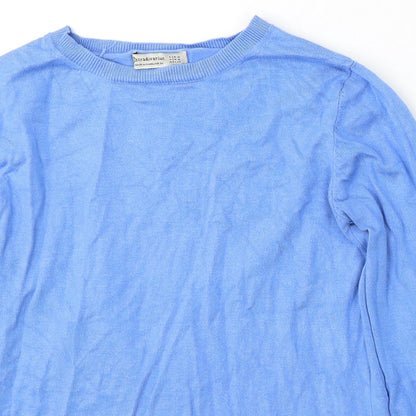 Womens UK Size M Stradivarius Blue Pullover Jumper