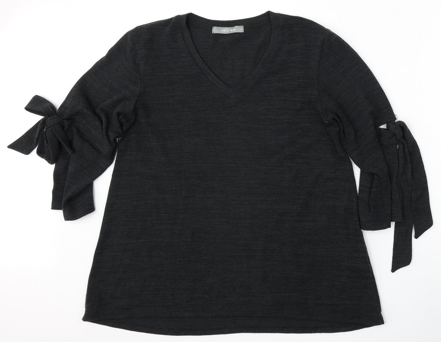 Womens UK Size L COIN 1804 Black Pullover Jumper