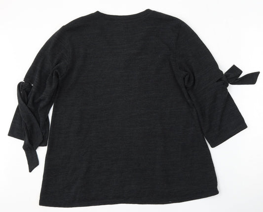 Womens UK Size L COIN 1804 Black Pullover Jumper