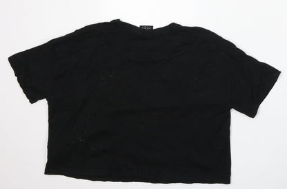 Womens UK Size L Umbro Black Basic T-Shirt