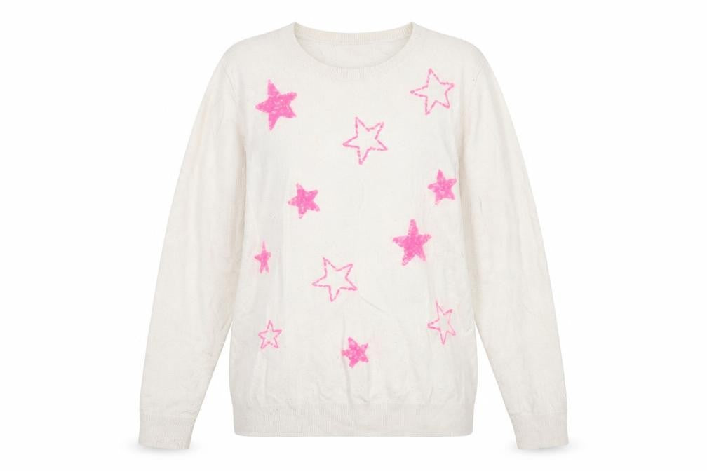 Womens UK Size L Savida White Pullover Jumper