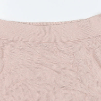 Womens UK Size S Divided Pink Pullover Jumper