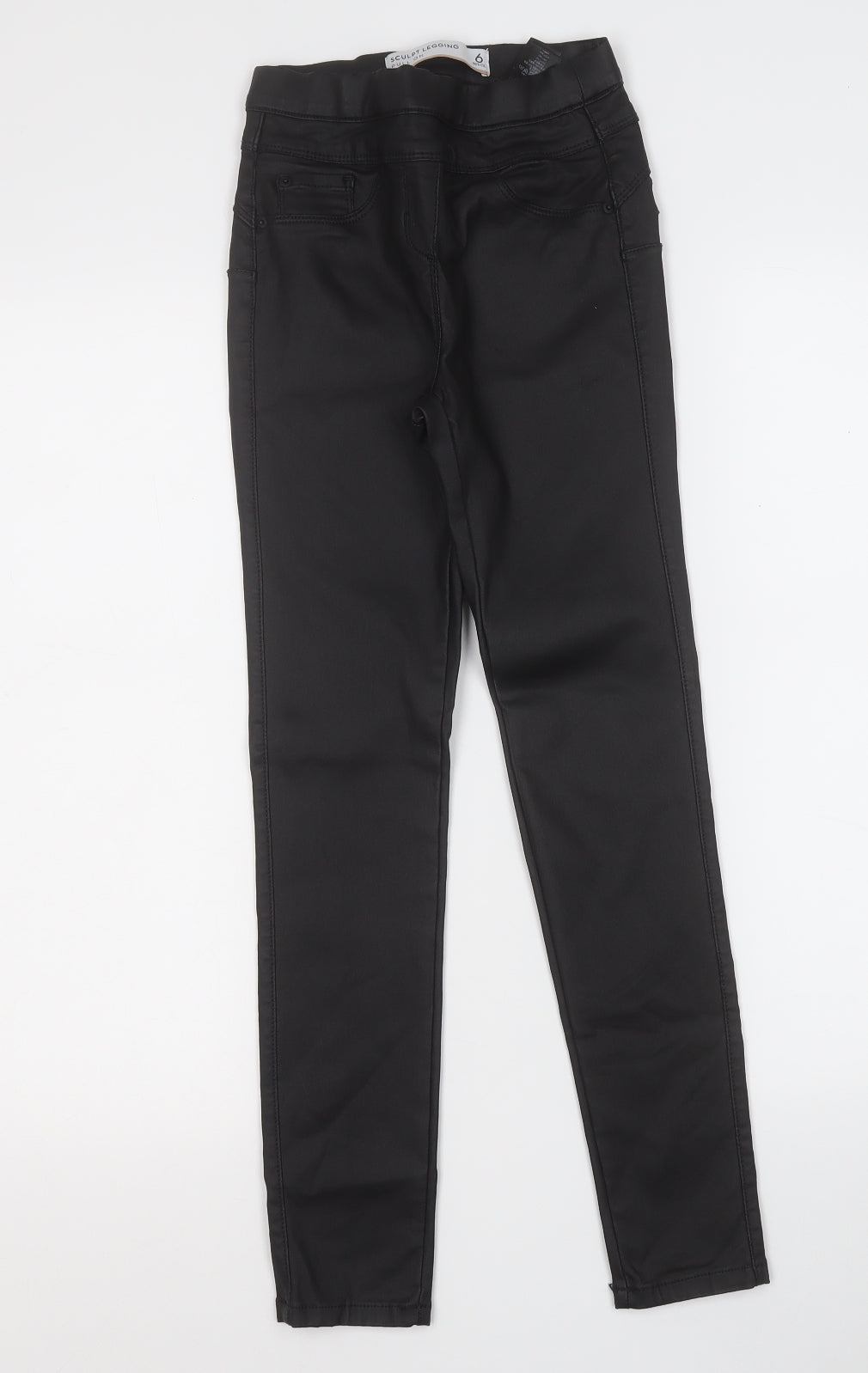 Womens UK Size 6 NEXT Regular Fit Jegging Black Trousers