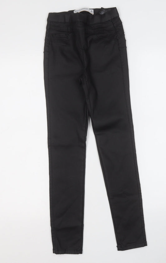 Womens UK Size 6 NEXT Regular Fit Jegging Black Trousers
