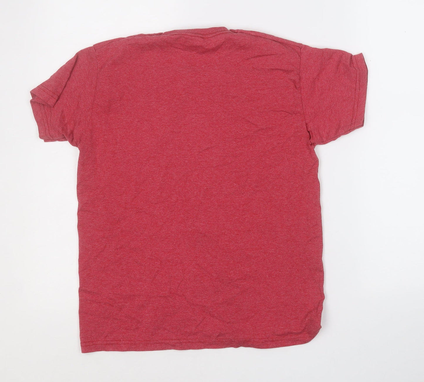 Fruit of the Loom Boys Red  Cotton Basic T-Shirt Size 9-10 Years Round Neck