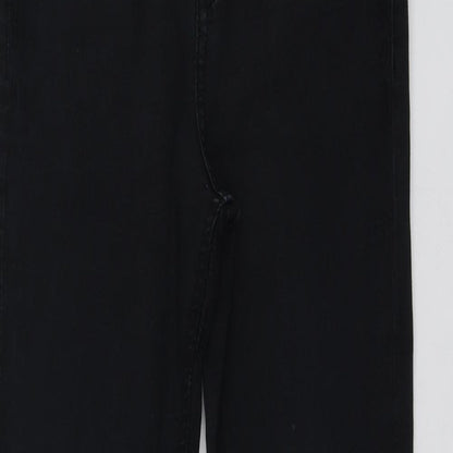 Topshop Womens Grey  Cotton Skinny Jeans Size 28 L26 in Regular