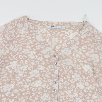 Womens UK Size 12 Dorothy Perkins Pink Basic Blouse