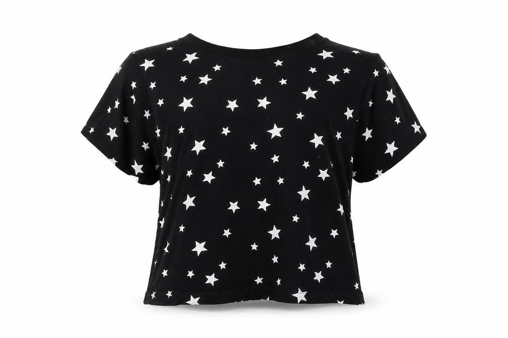 Womens UK Size XS Primark Black Basic T-Shirt