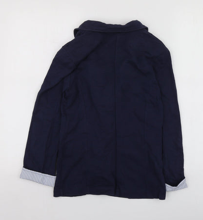 Womens UK Size 6 Internacionale Regular Blue Blazer