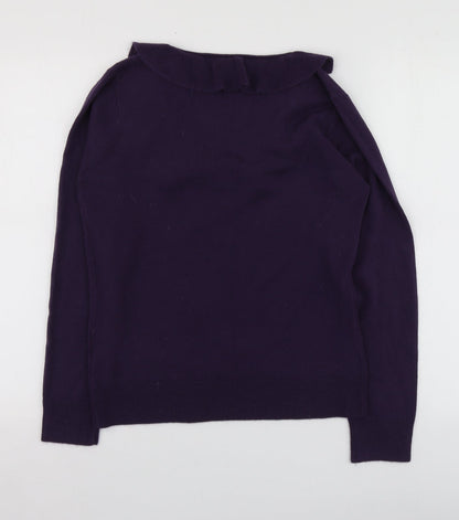 Womens UK Size M M&Co Purple Pullover Jumper