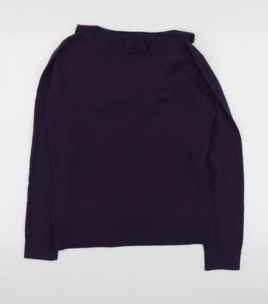 Womens UK Size M M&Co Purple Pullover Jumper
