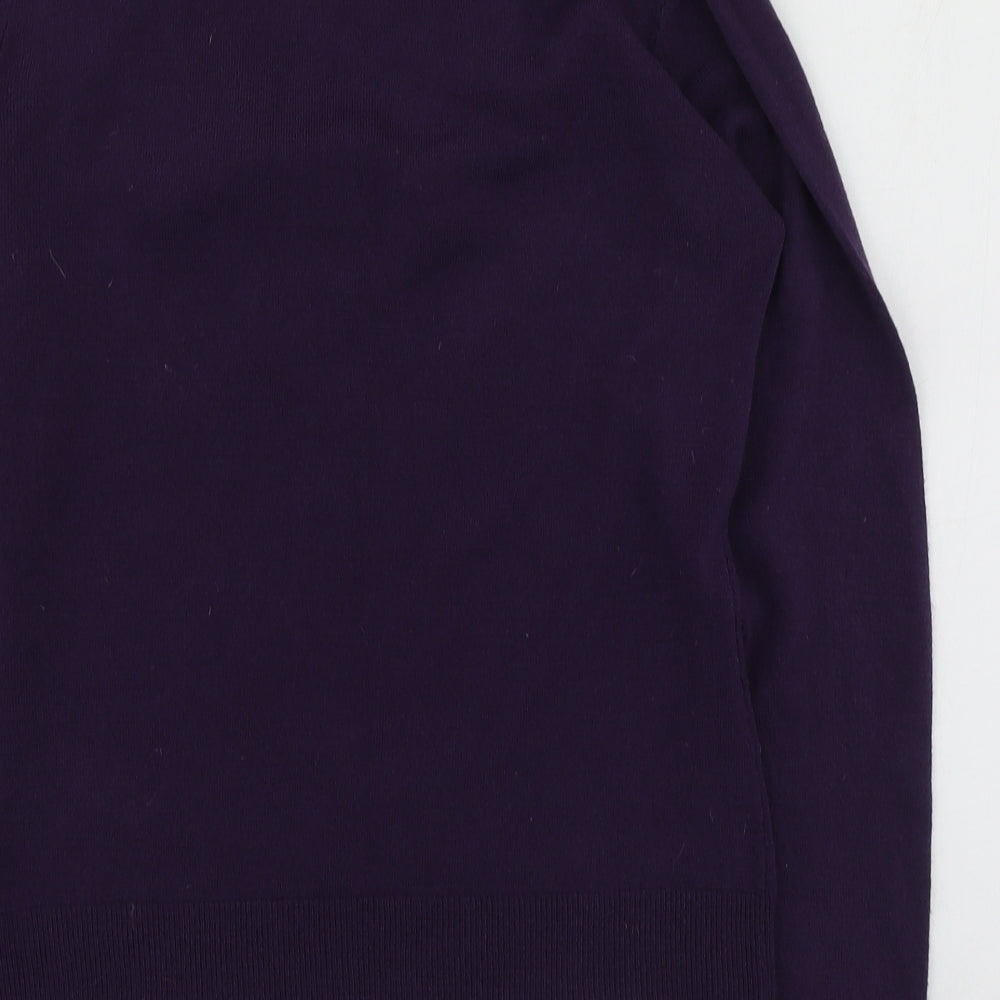 Womens UK Size M M&Co Purple Pullover Jumper