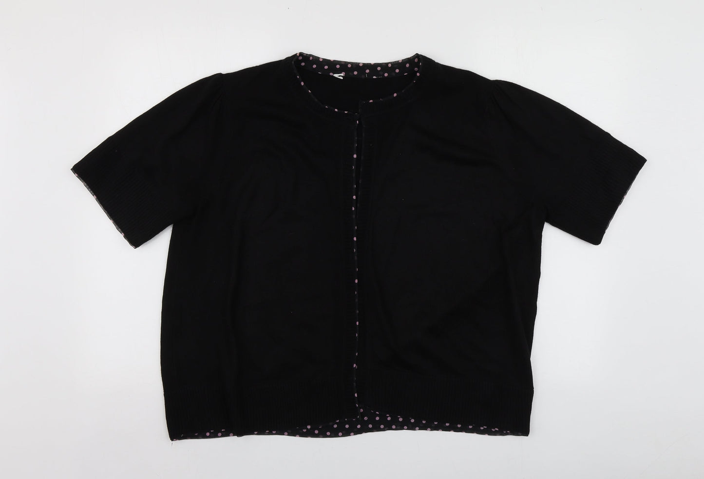 Heather Valley Womens Beige Collared  Acrylic Cardigan Jumper Size 14