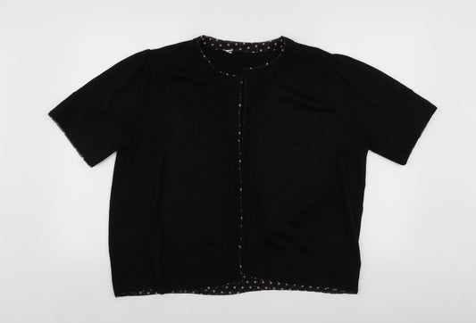 Heather Valley Womens Beige Collared  Acrylic Cardigan Jumper Size 14