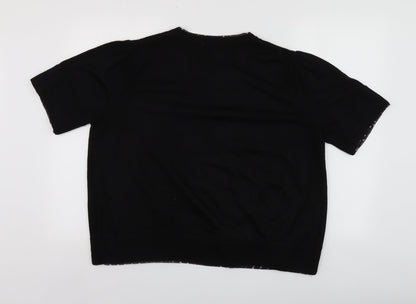 Heather Valley Womens Beige Collared  Acrylic Cardigan Jumper Size 14