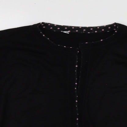 Heather Valley Womens Beige Collared  Acrylic Cardigan Jumper Size 14