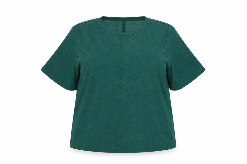 Womens UK Size 2XL SheIn Green Basic Blouse