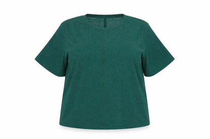 Womens UK Size 2XL SheIn Green Basic Blouse