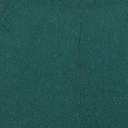 SheIn Womens Green  Nylon Basic Blouse Size 2XL Crew Neck