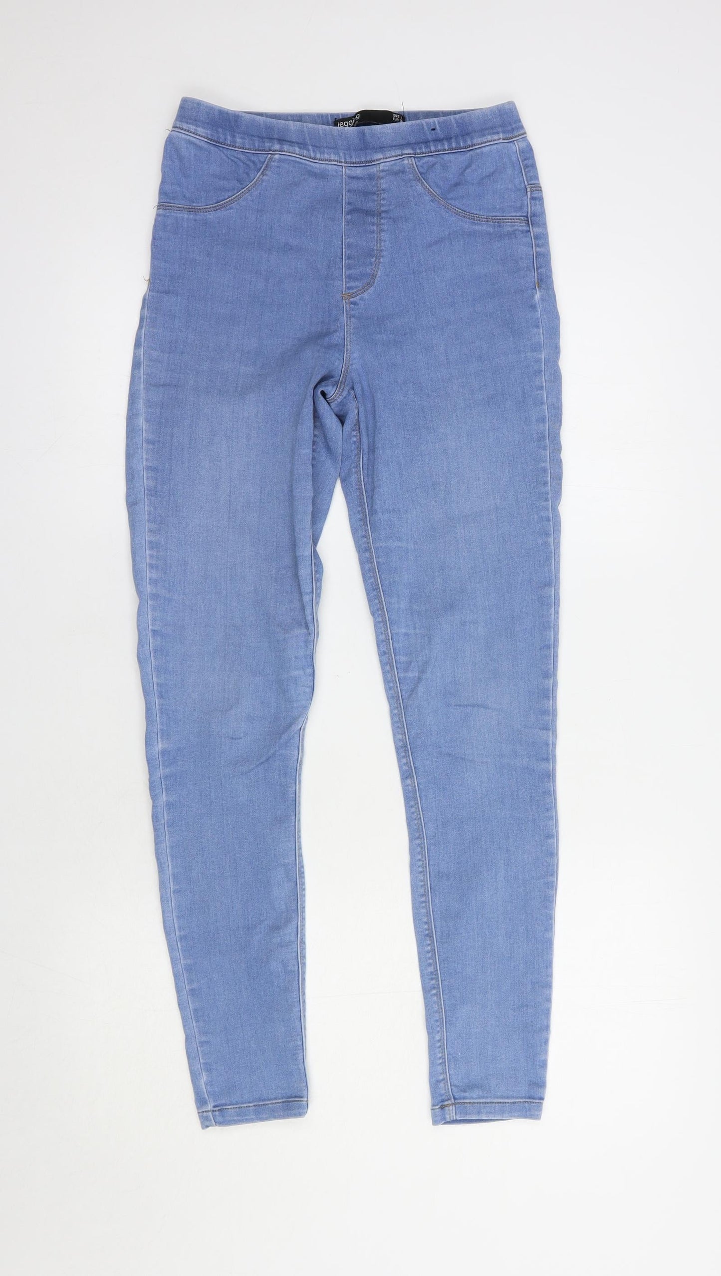Dunnes Stores Womens Blue  Cotton Jegging Jeans Size 8 L28 in Regular