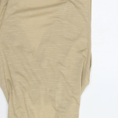I Saw It F Womens Beige  Polyester Mini  Size 12  Collared Pullover