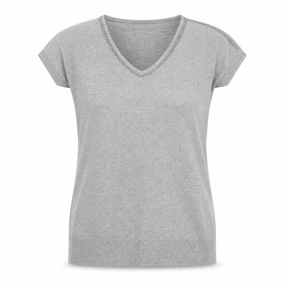 Womens UK Size S Wallis Silver Tunic Blouse