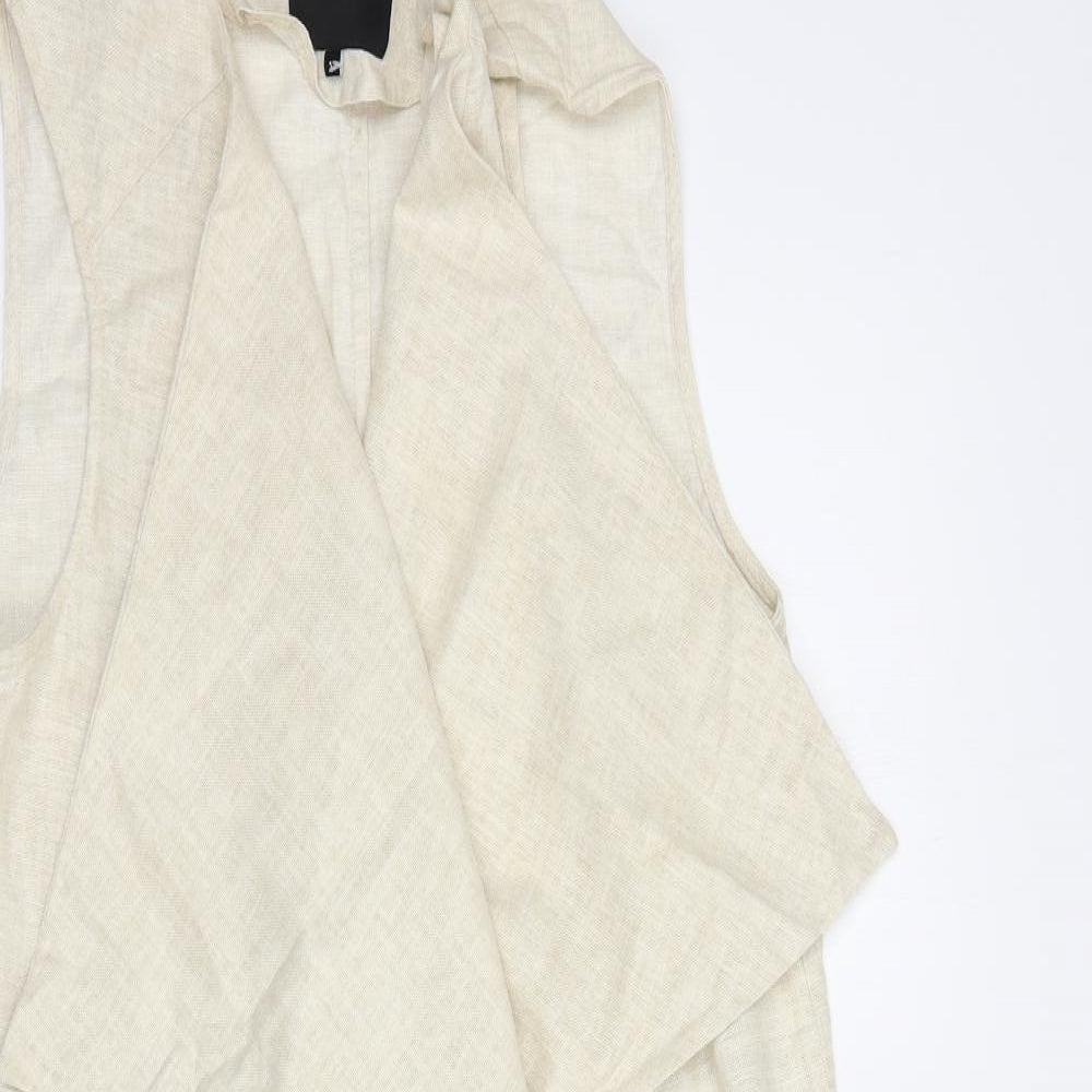 New Look Womens Beige   Jacket Waistcoat Size 12