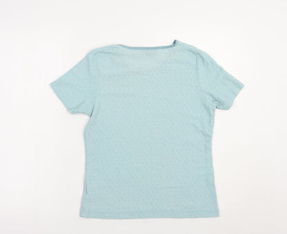 Womens UK Size 12 Emreco Blue Basic T-Shirt