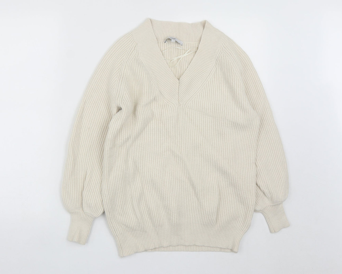 Womens UK Size S NEXT White Pullover Jumper