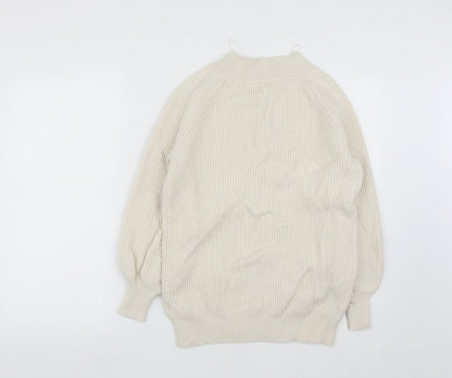 Womens UK Size S NEXT White Pullover Jumper