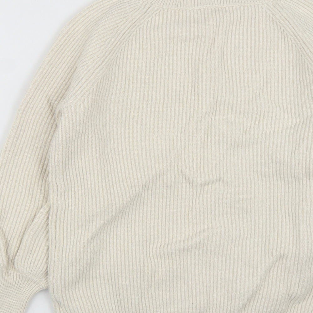 Womens UK Size S NEXT White Pullover Jumper