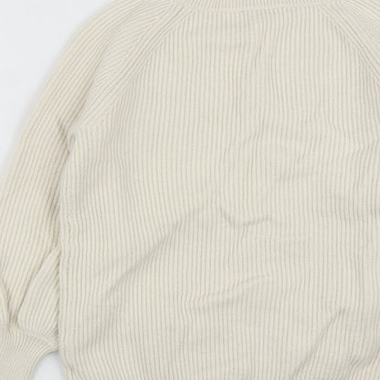 Womens UK Size S NEXT White Pullover Jumper