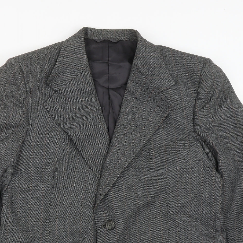 Mens UK Size 42 Burton Regular Grey Suit Jacket