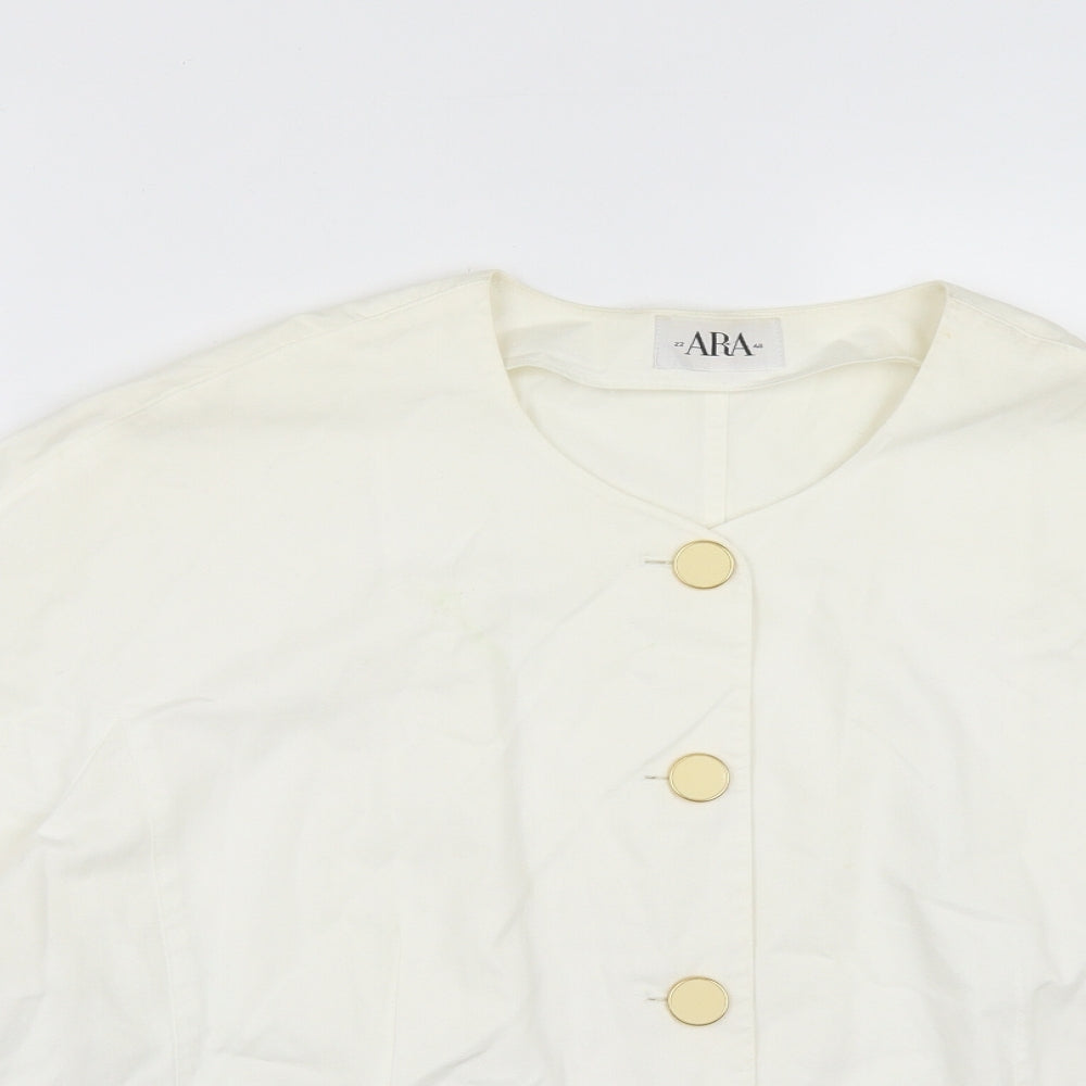 Womens UK Size 10 ara White Jacket