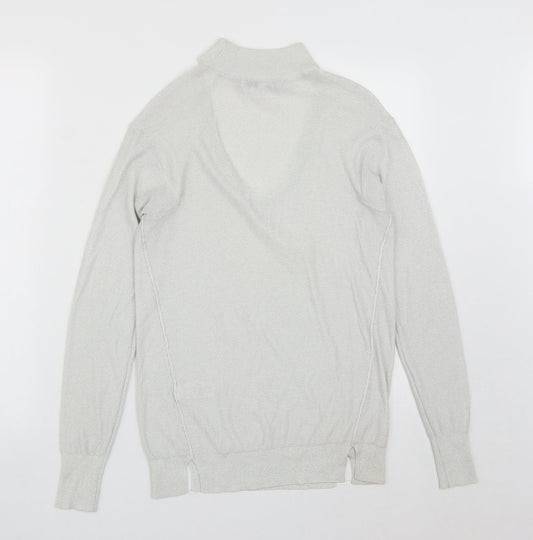 Womens UK Size 6 NEXT Silver Pullover Jumper
