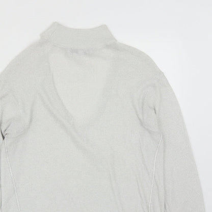 Womens UK Size 6 NEXT Silver Pullover Jumper