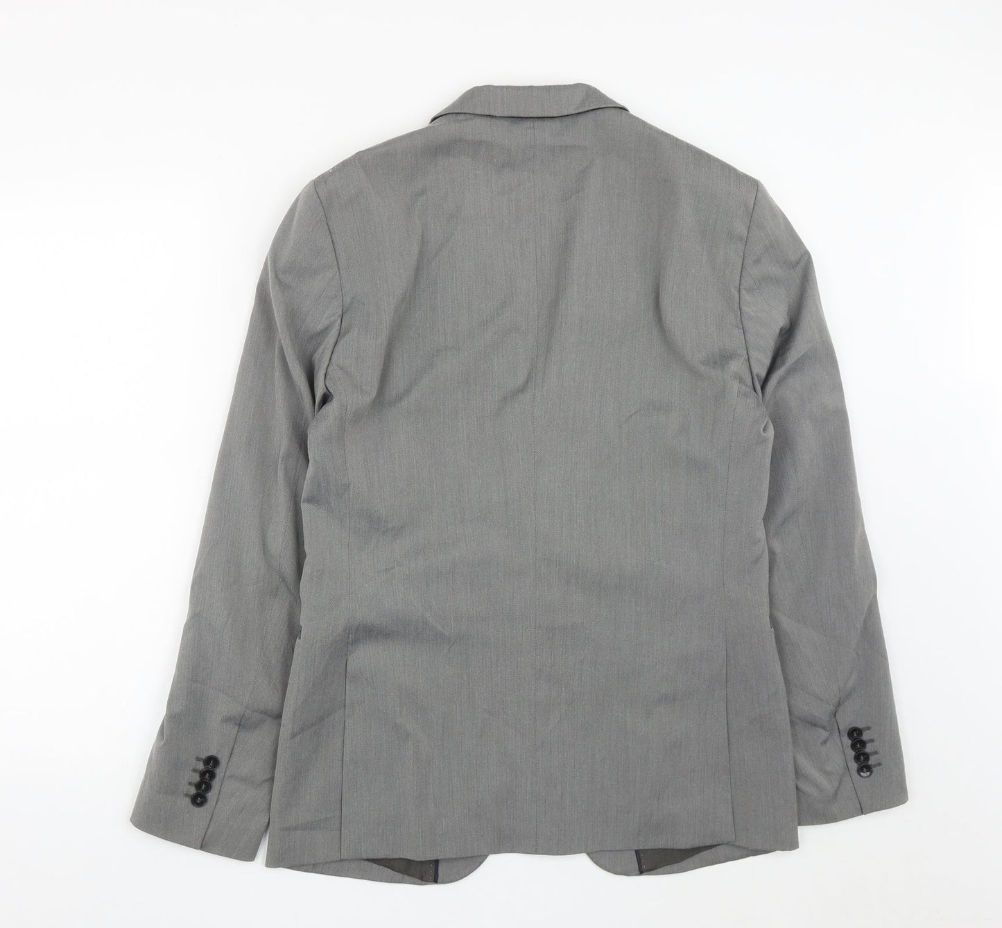 Sisley Mens Grey  Polyester Jacket Suit Jacket Size 38