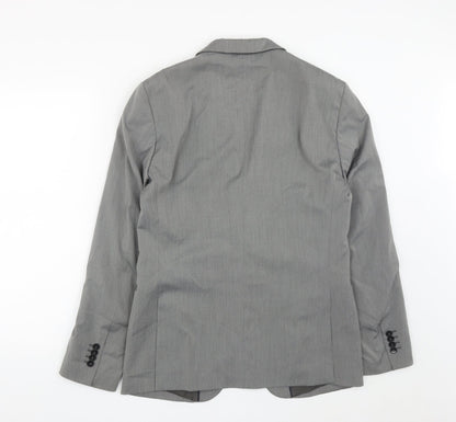Sisley Mens Grey  Polyester Jacket Suit Jacket Size 38