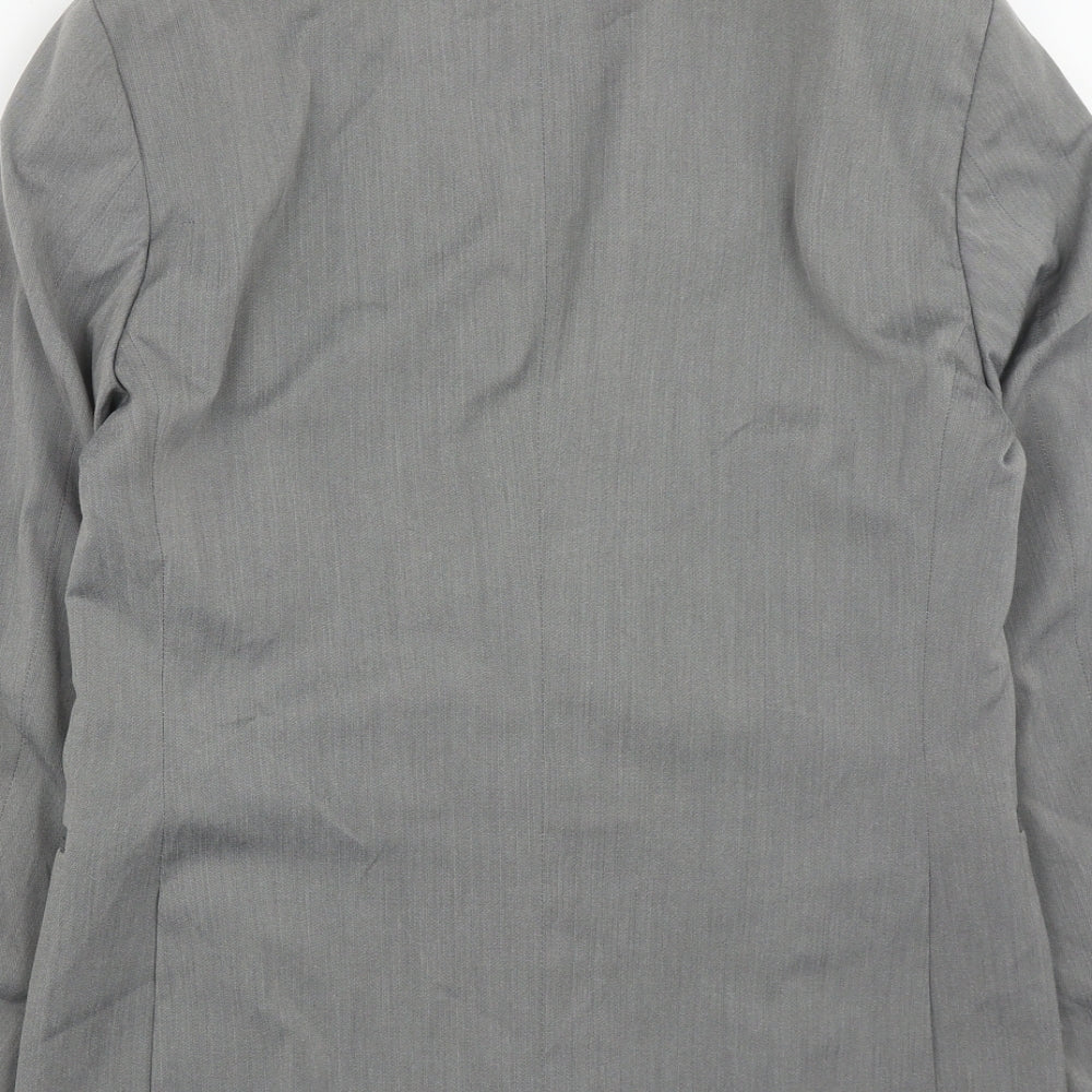 Sisley Mens Grey  Polyester Jacket Suit Jacket Size 38