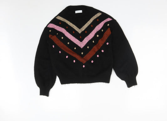 Womens UK Size S Matalan Black Pullover Jumper