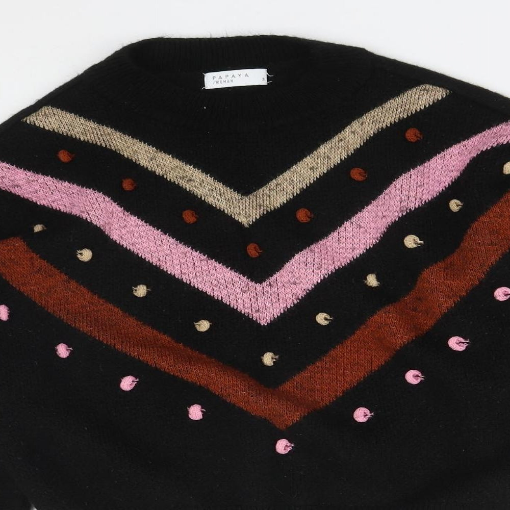 Womens UK Size S Matalan Black Pullover Jumper