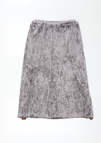 Extelle Womens Purple  Polyester Straight & Pencil Skirt Size S    - Size S/M