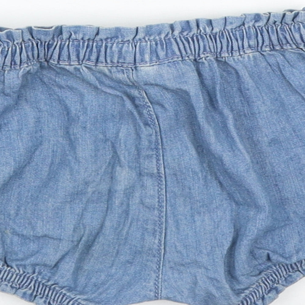 Gap Girls Blue  Cotton Cropped Trousers Size 12 Months
