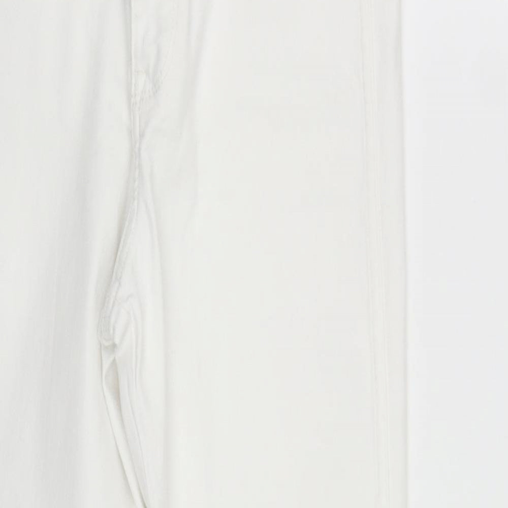 Womens UK Size 30 in H&M Regular Fit Skinny White Jeans