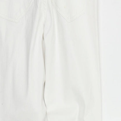 Womens UK Size 30 in H&M Regular Fit Skinny White Jeans