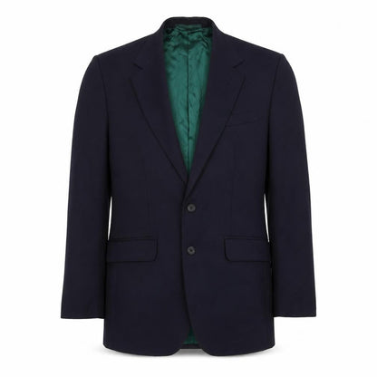 Dale Rhodes Mens Blue  Polyester Jacket Suit Jacket Size 40